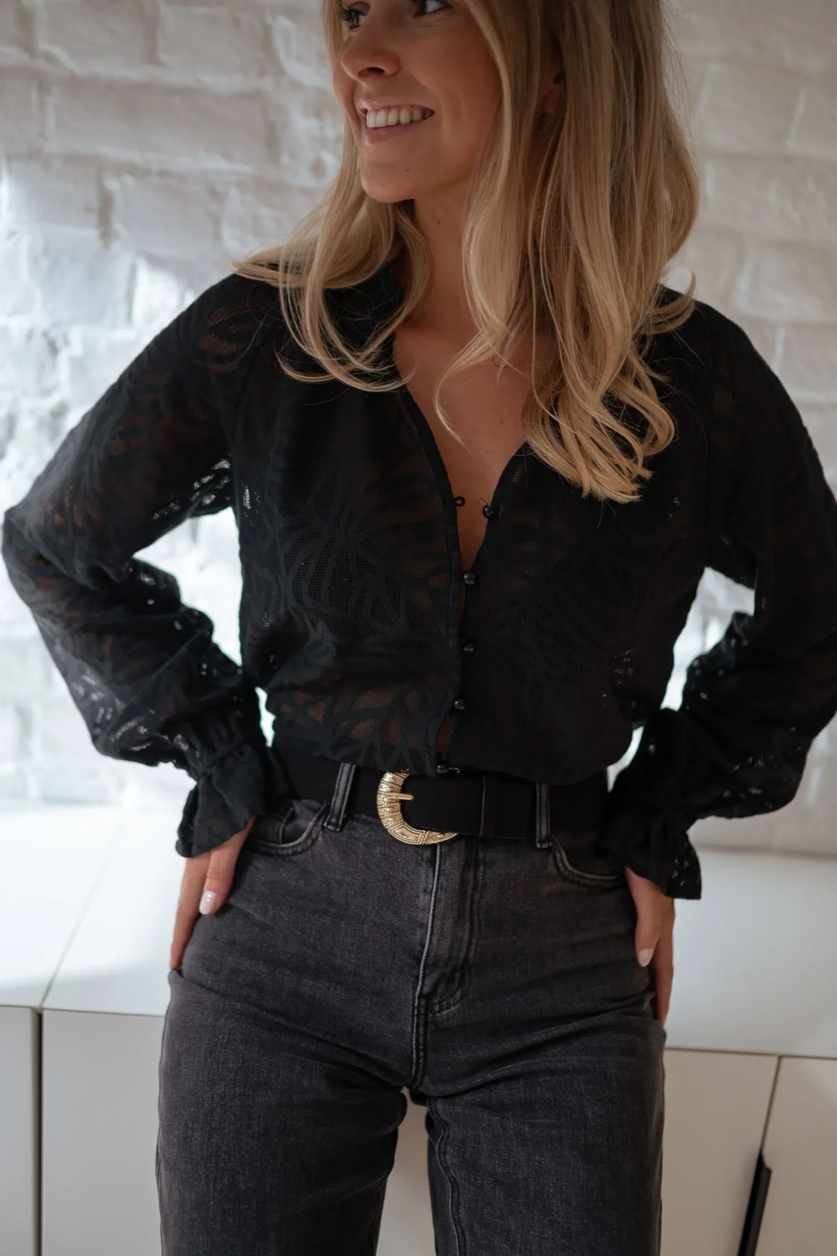 Flash Sale Blouse Salima - noireEasy Clothes Femme Chemisiers & Blouses
