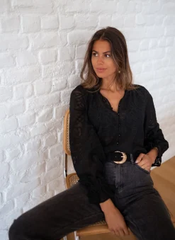 Flash Sale Blouse Salima - noireEasy Clothes Femme Chemisiers & Blouses