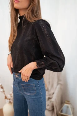 Best Blouse Terry - noireEasy Clothes Femme Chemisiers & Blouses