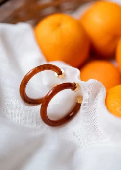 Cheap Boucles d’oreilles Bruna dorées | Boucles d'oreilles effet écaillé | Prêt-à-porter en ligne | Easy Clothes Boucles d'oreilles