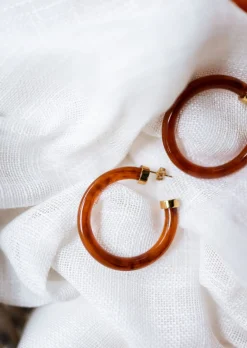 Cheap Boucles d’oreilles Bruna dorées | Boucles d'oreilles effet écaillé | Prêt-à-porter en ligne | Easy Clothes Boucles d'oreilles