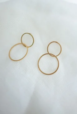 Hot Boucles d’oreilles Denou - doréesEasy Clothes Boucles d'oreilles