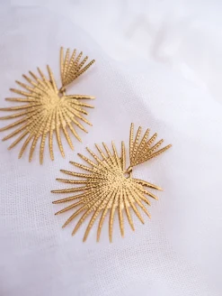 Cheap Boucles d’oreilles Soleil - doréesEasy Clothes Boucles d'oreilles