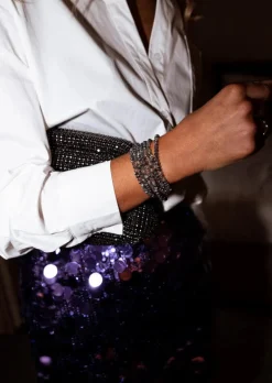 Best Bracelet Henno - Gris - Perles BrillantesEasy Clothes Bracelets