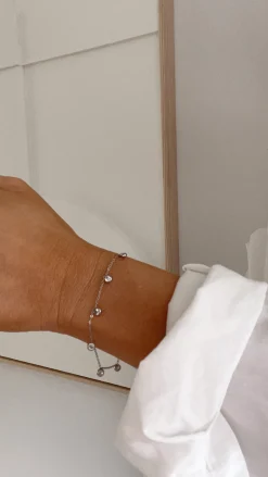 Cheap Bracelet Mietta doré | Bracelet en pierres rondes | Prêt-à-porter en ligne | Easy Clothes Bracelets