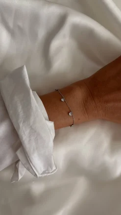 Cheap Bracelet Mietta doré | Bracelet en pierres rondes | Prêt-à-porter en ligne | Easy Clothes Bracelets