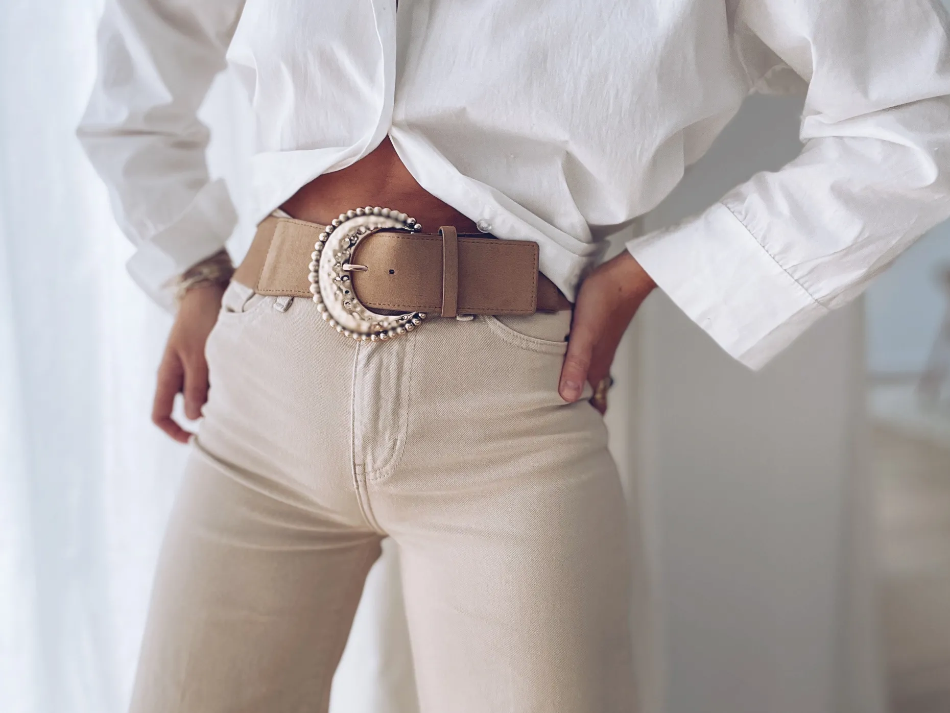 Sale Ceinture Hailou - taupeEasy Clothes Ceintures