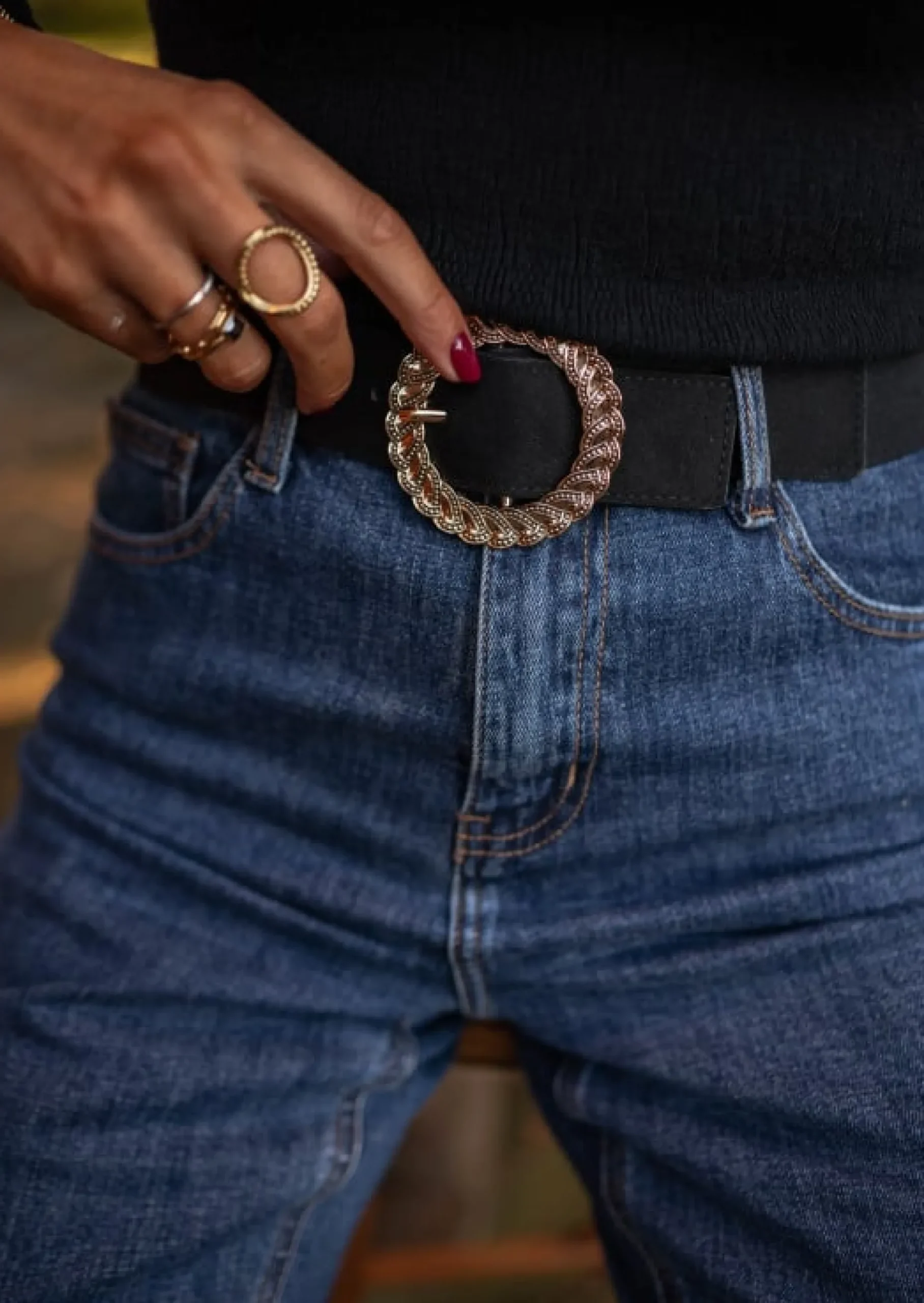 Hot Ceinture Pryam - Noire - Ajustable & ElastiqueEasy Clothes Ceintures