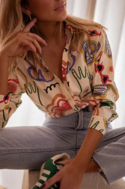 Outlet Chemise - Lou - A motifsEasy Clothes Femme Chemisiers & Blouses