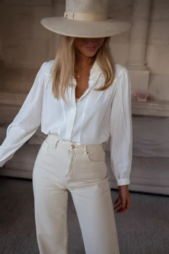 Discount Chemise Apolline - blancheEasy Clothes Femme Chemisiers & Blouses