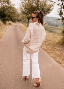 Cheap Chemise Arkie - beige en linEasy Clothes Femme Chemisiers & Blouses