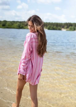 Cheap Chemise Arsen - rose à lignesEasy Clothes Femme Chemisiers & Blouses