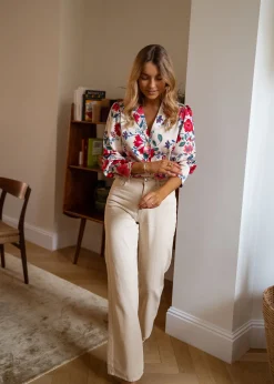 Store Chemise Cuba - à fleursEasy Clothes Femme Chemisiers & Blouses