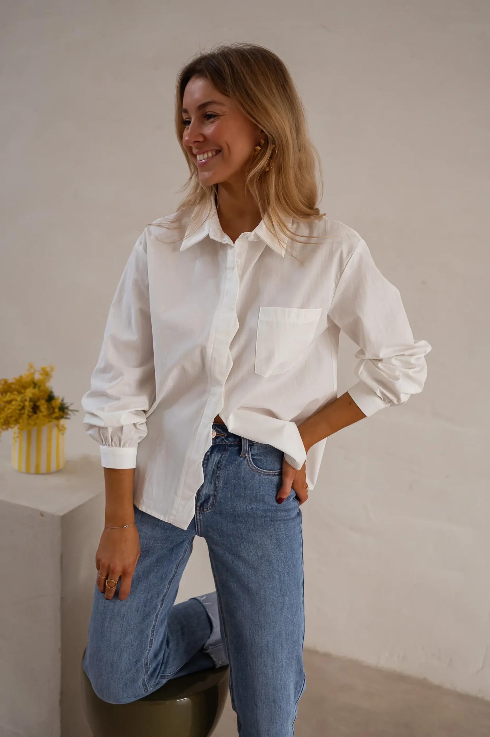 Flash Sale Chemise Dianne - Écrue - Vêtements FemmeEasy Clothes Femme Chemisiers & Blouses