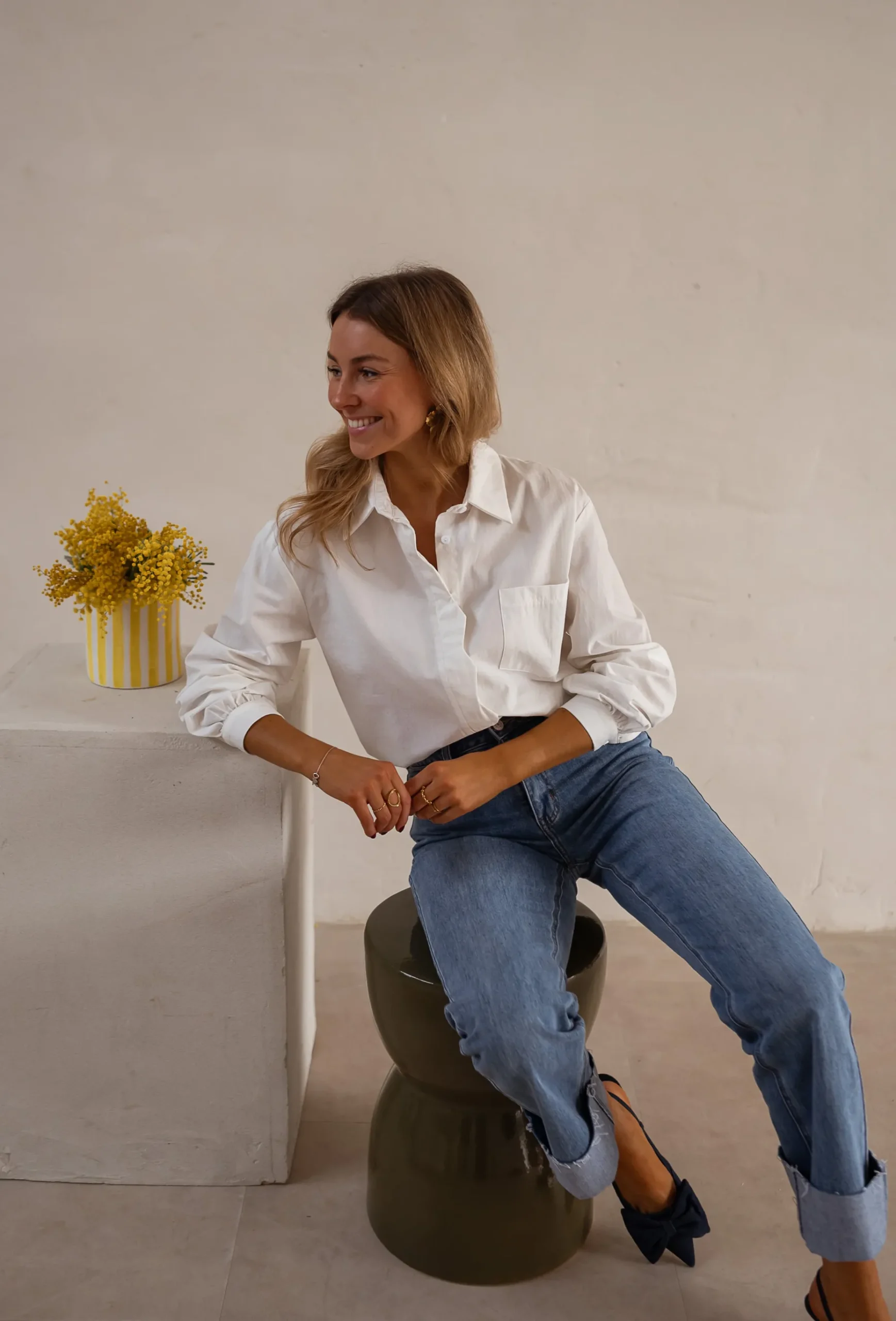 Flash Sale Chemise Dianne - Écrue - Vêtements FemmeEasy Clothes Femme Chemisiers & Blouses