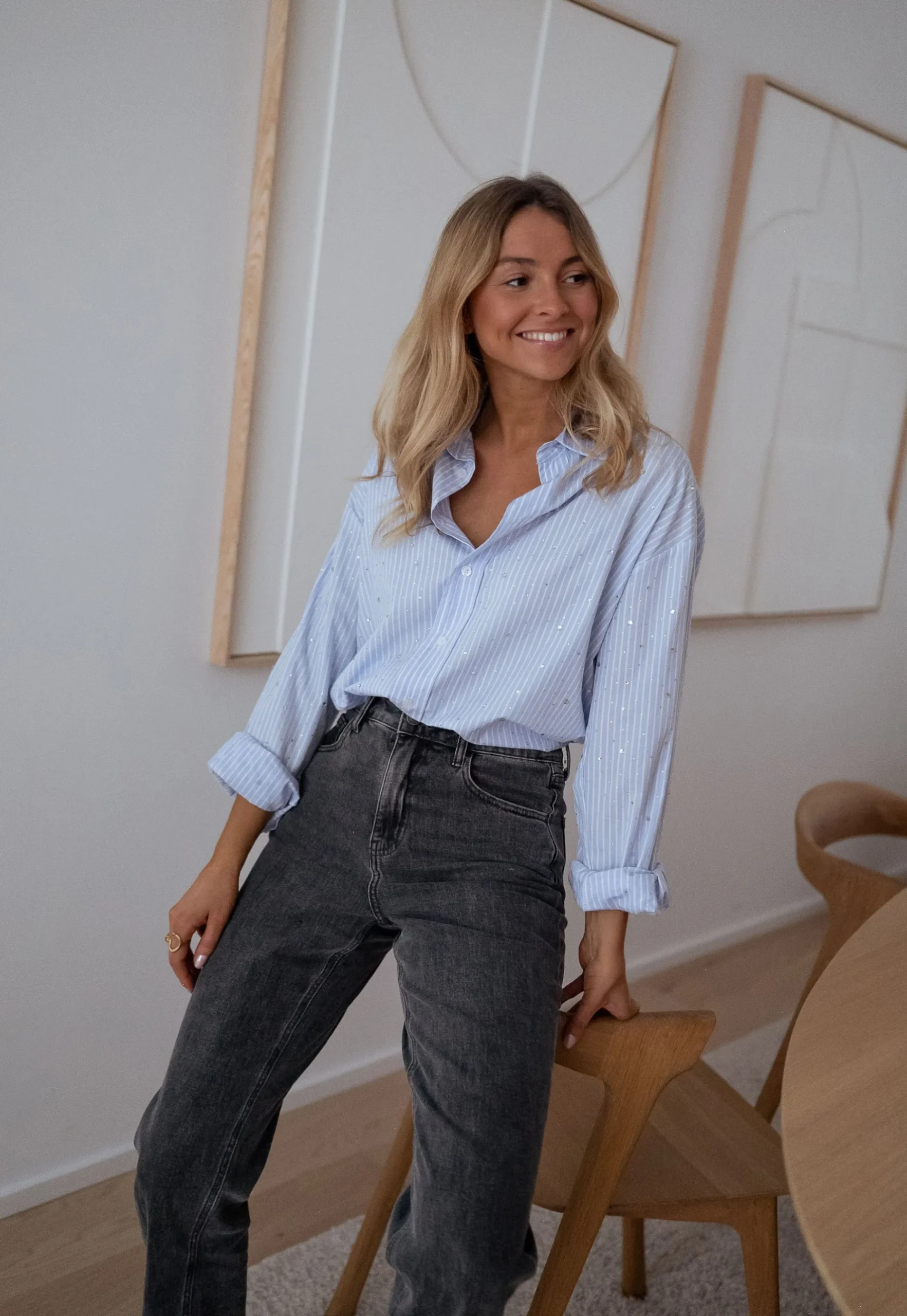 Online Chemise Ditte - à lignes et à strassEasy Clothes Femme Chemisiers & Blouses