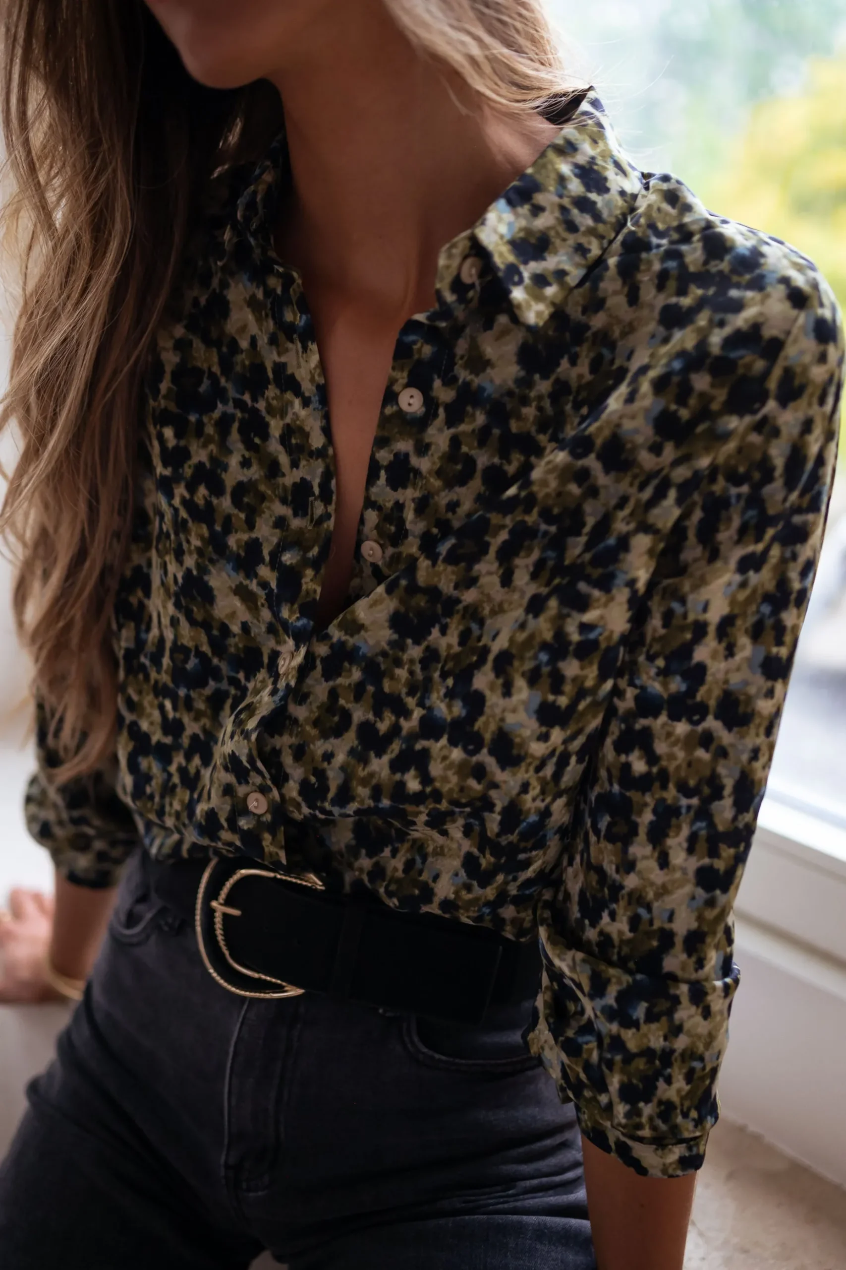 Hot Chemise Elisa - verte et bleueEasy Clothes Femme Chemisiers & Blouses