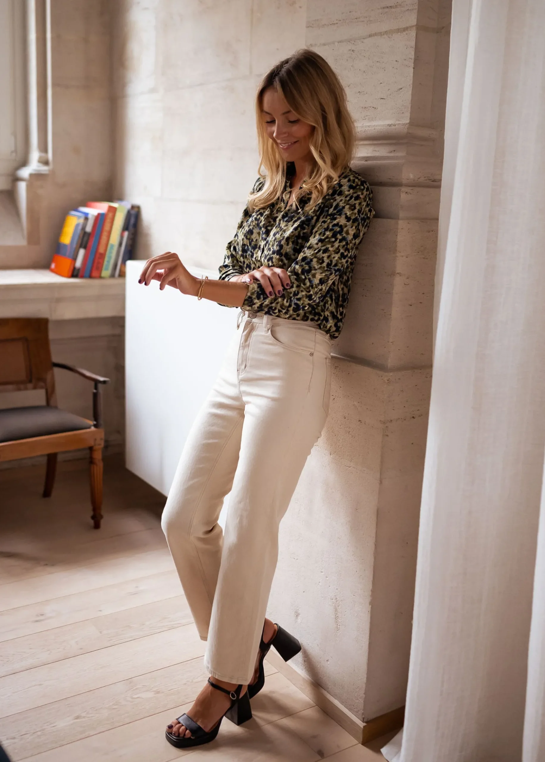 Hot Chemise Elisa - verte et bleueEasy Clothes Femme Chemisiers & Blouses