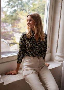 Hot Chemise Elisa - verte et bleueEasy Clothes Femme Chemisiers & Blouses