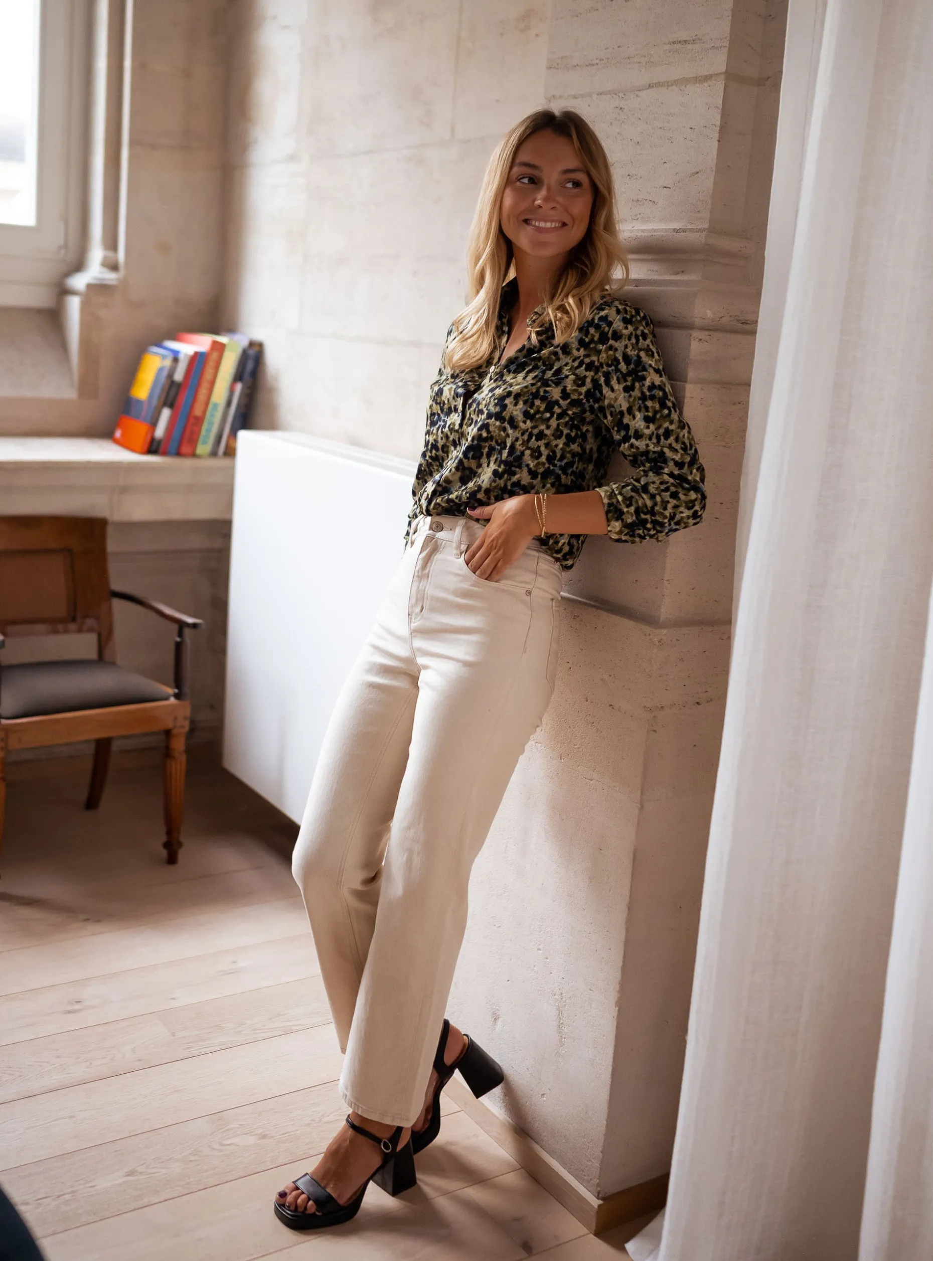 Hot Chemise Elisa - verte et bleueEasy Clothes Femme Chemisiers & Blouses