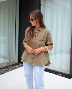 Sale Chemise Fanny - kakiEasy Clothes Femme Chemisiers & Blouses