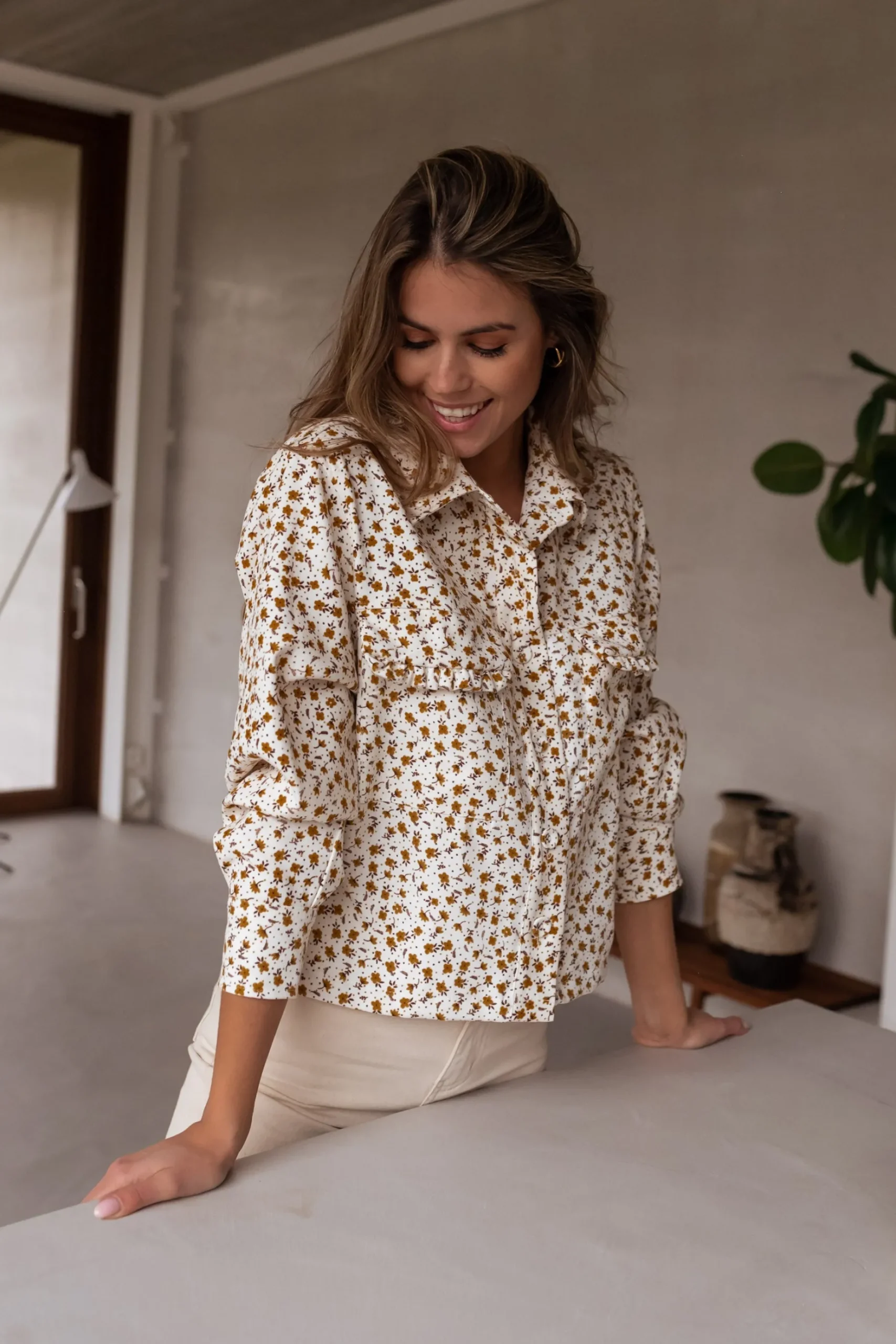Best Sale Chemise Maelys - écrue à fleursEasy Clothes Femme Chemisiers & Blouses