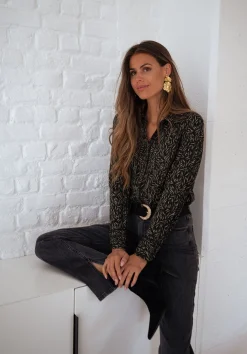 Cheap Chemise Merida - noire à motifs vertsEasy Clothes Femme Chemisiers & Blouses