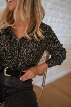Cheap Chemise Merida - noire à motifs vertsEasy Clothes Femme Chemisiers & Blouses