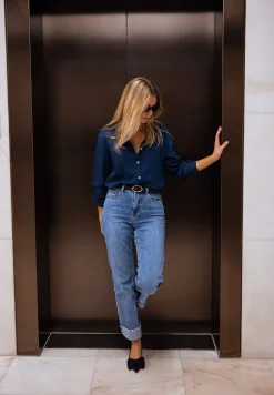 Fashion Chemise Sinou - Bleue - FluideEasy Clothes Femme Chemisiers & Blouses