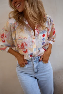Online Chemise Soélie - Colorée - Motifs GéométriquesEasy Clothes Femme Chemisiers & Blouses