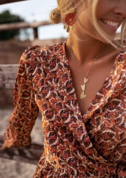 New Collier Brice Doré - Pendentifs Coeurs - Bijoux & AccessoiresEasy Clothes Colliers