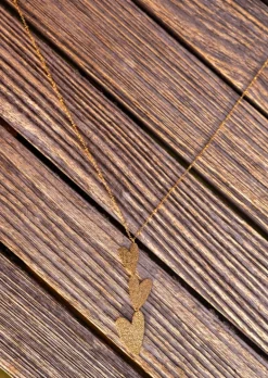 New Collier Brice Doré - Pendentifs Coeurs - Bijoux & AccessoiresEasy Clothes Colliers