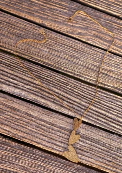 New Collier Brice Doré - Pendentifs Coeurs - Bijoux & AccessoiresEasy Clothes Colliers