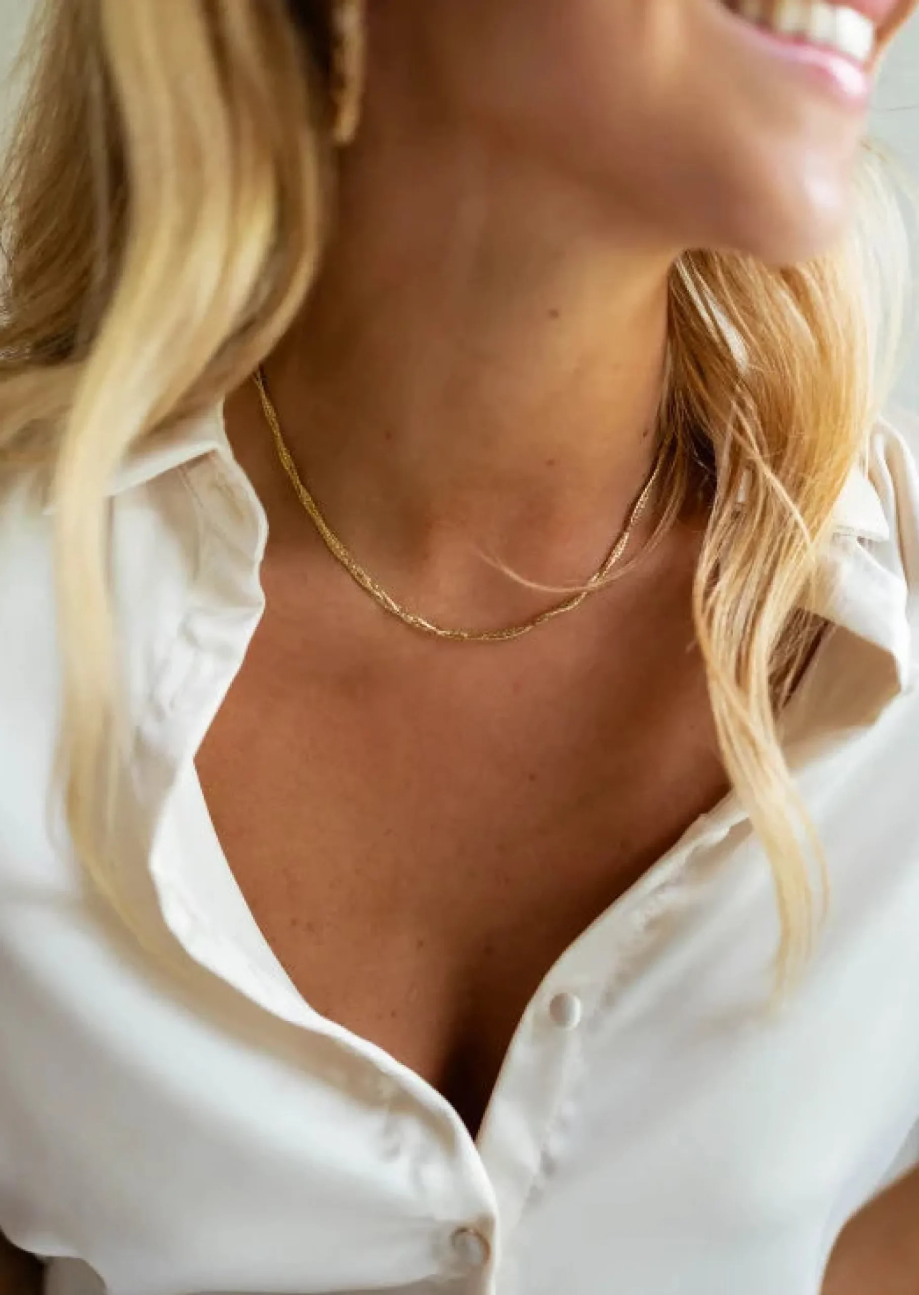 Flash Sale Collier Jesta doré | Collier en mailles fines | Prêt-à-porter en ligne | Easy Clothes Colliers