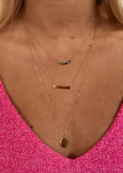 Best Collier Leora doré | Collier triple rangs | Prêt-à-porter en ligne | Easy Clothes Colliers