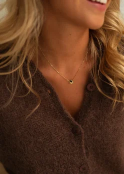 Best Sale Collier Reno Doré - Perle Noire - Bijoux Easy Clothes Colliers