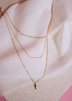 Cheap Collier Triple Rang | Doré | Acier Inoxydable | Bijoux Easy Clothes Colliers