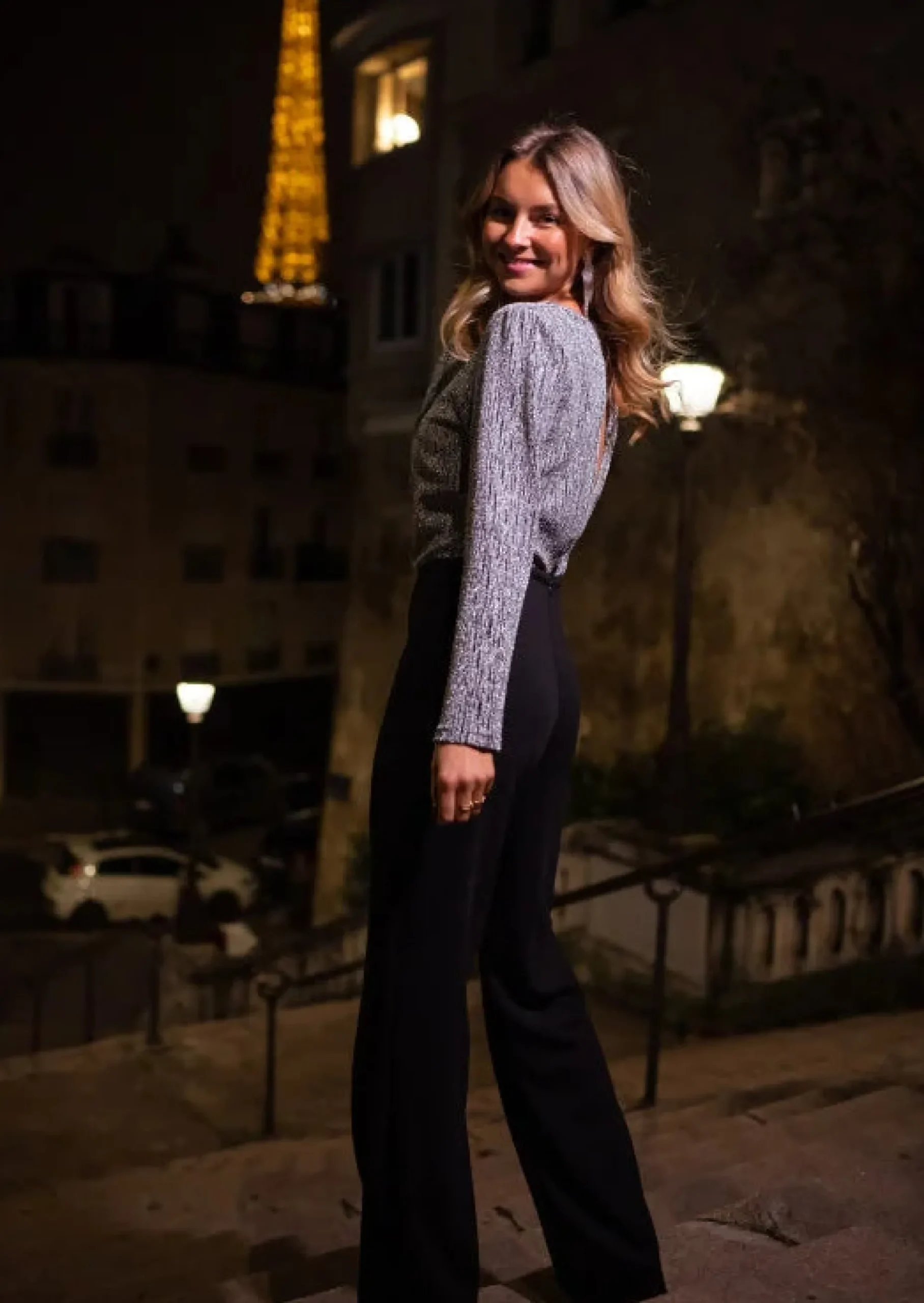 Cheap Combinaison Sina - Argentée & Noire - Création Easy Clothes Femme Combinaisons