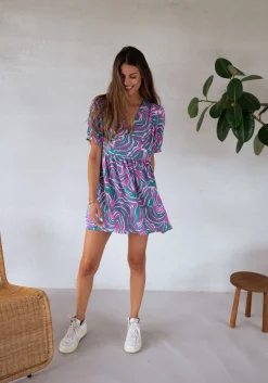 Flash Sale Combi-short Beti - verte et rose à motifsEasy Clothes Femme Combinaisons