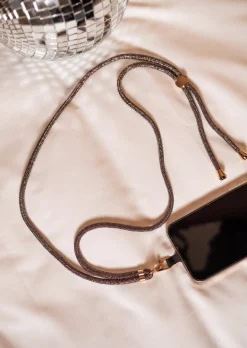 Flash Sale Cordon de Téléphone - Flore - ArgentéEasy Clothes Accessoires Téléphone