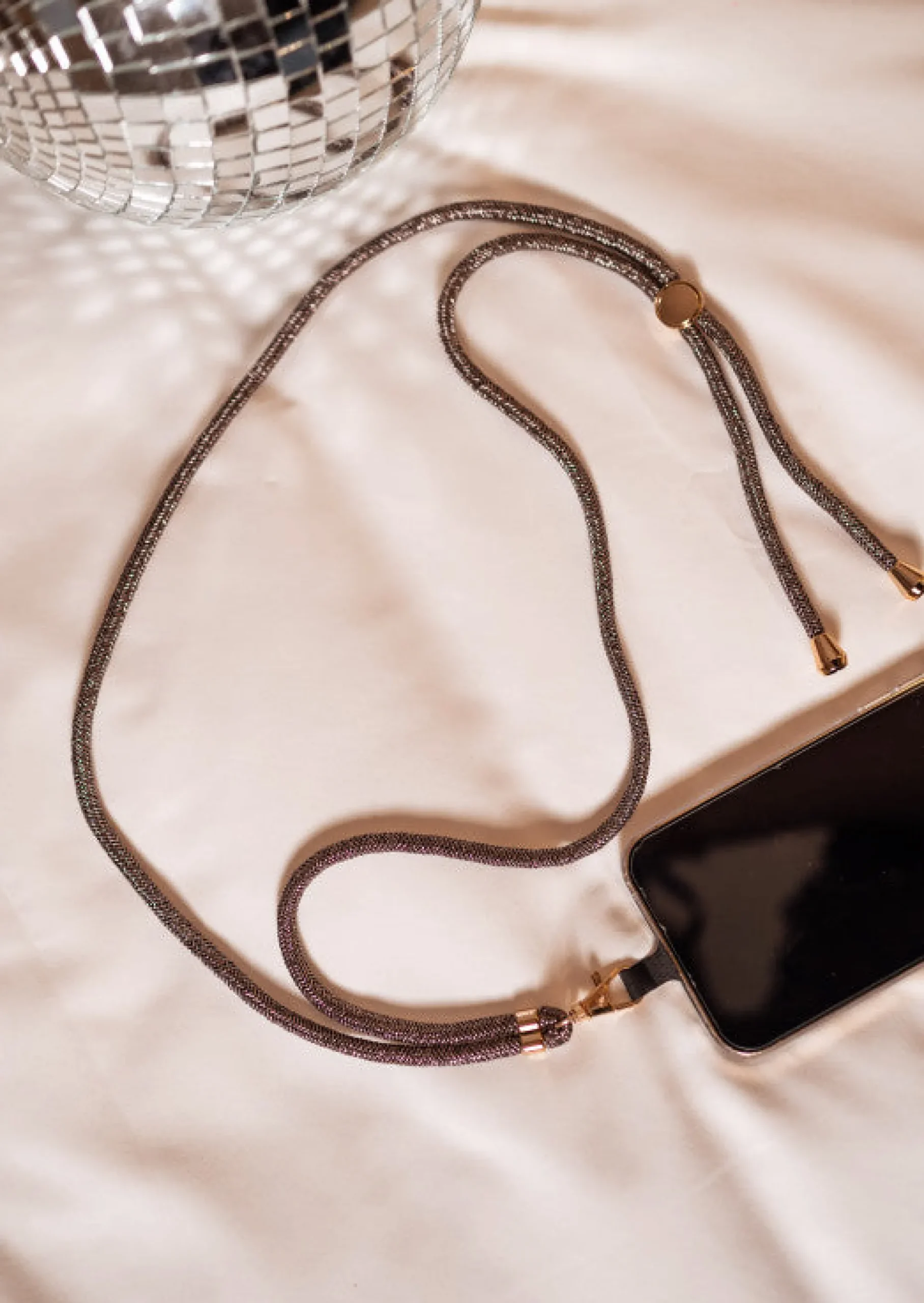 Flash Sale Cordon de Téléphone - Flore - ArgentéEasy Clothes Accessoires Téléphone