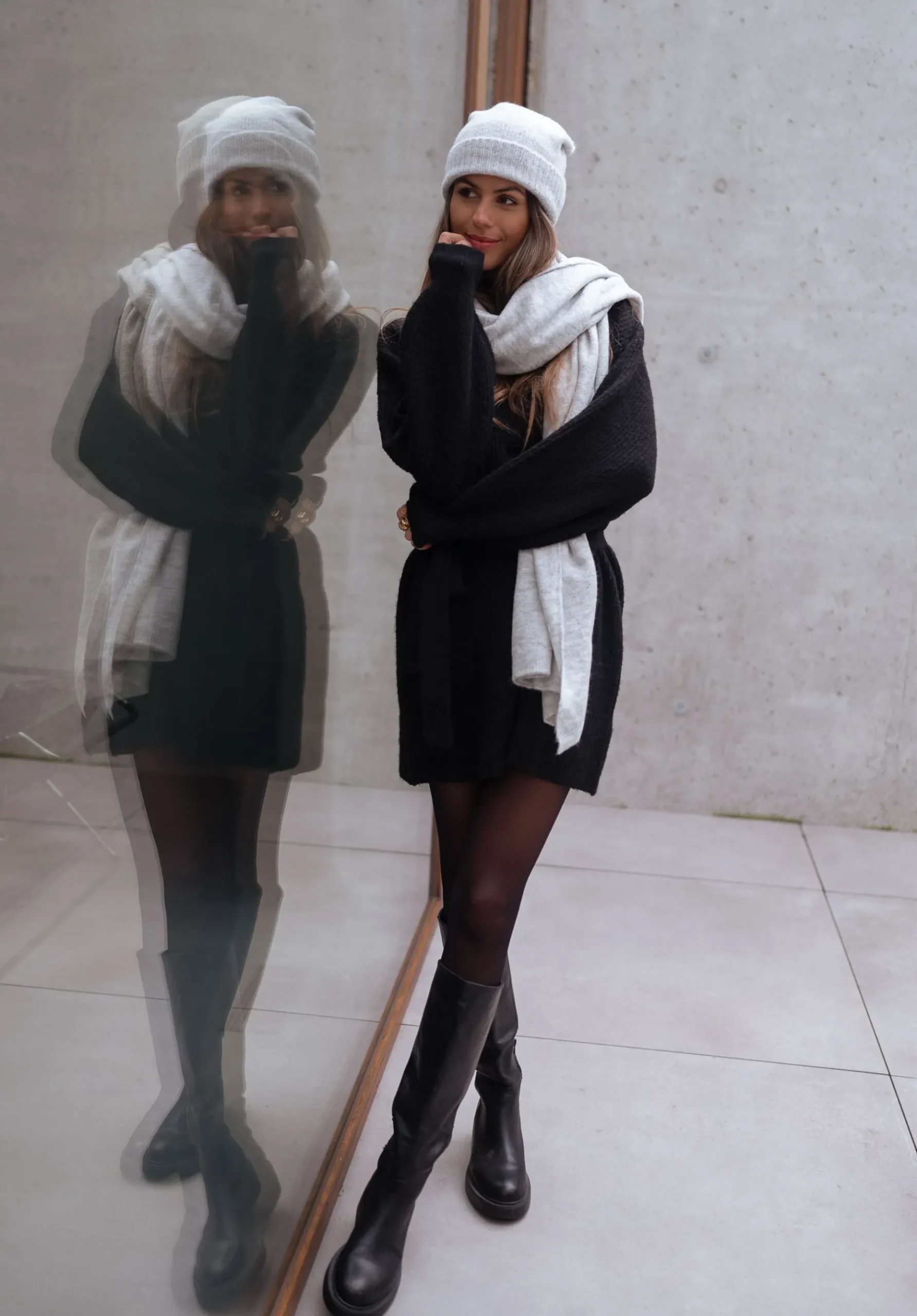 Discount Echarpe Muly - griseEasy Clothes Echarpes & Foulards