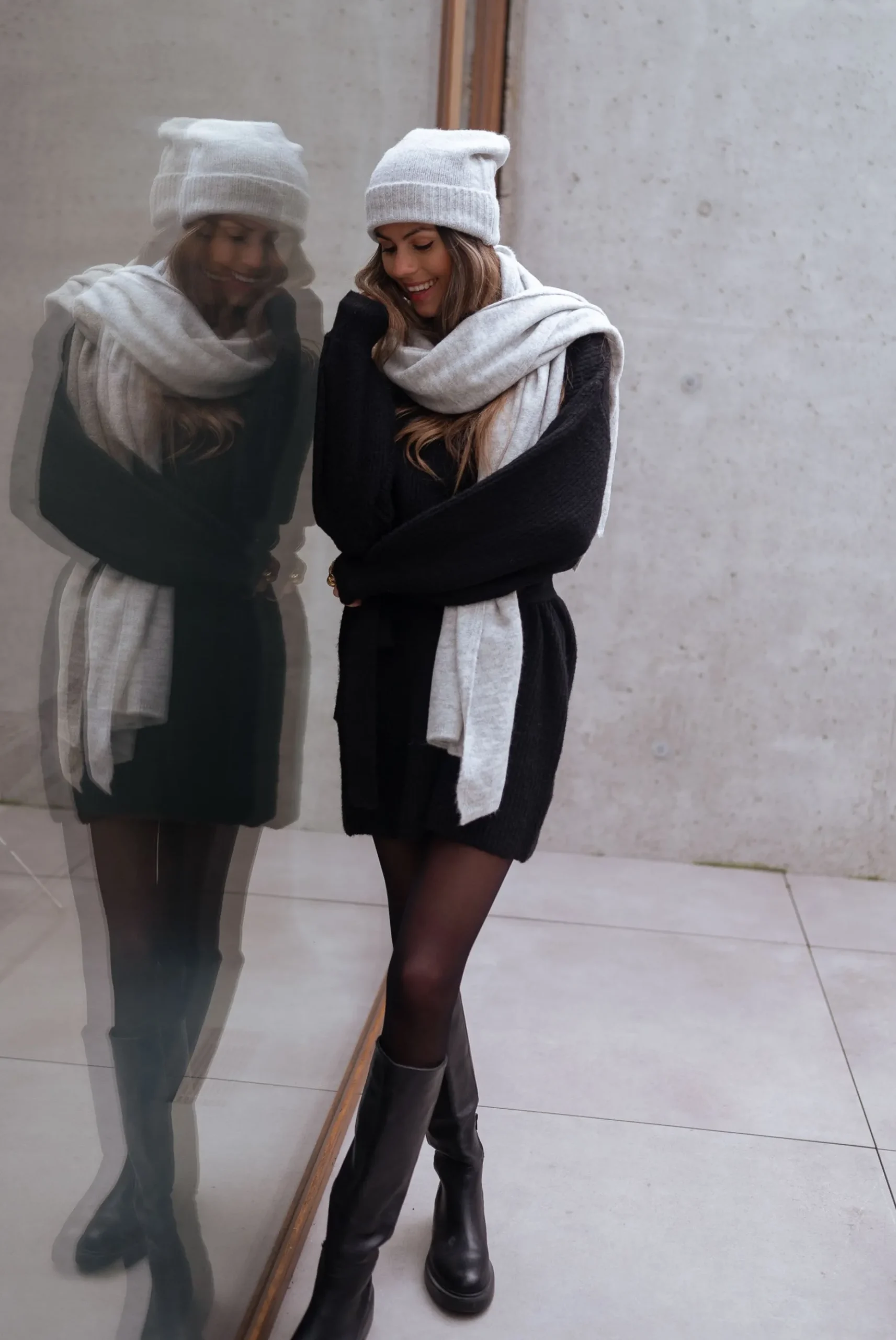 Discount Echarpe Muly - griseEasy Clothes Echarpes & Foulards