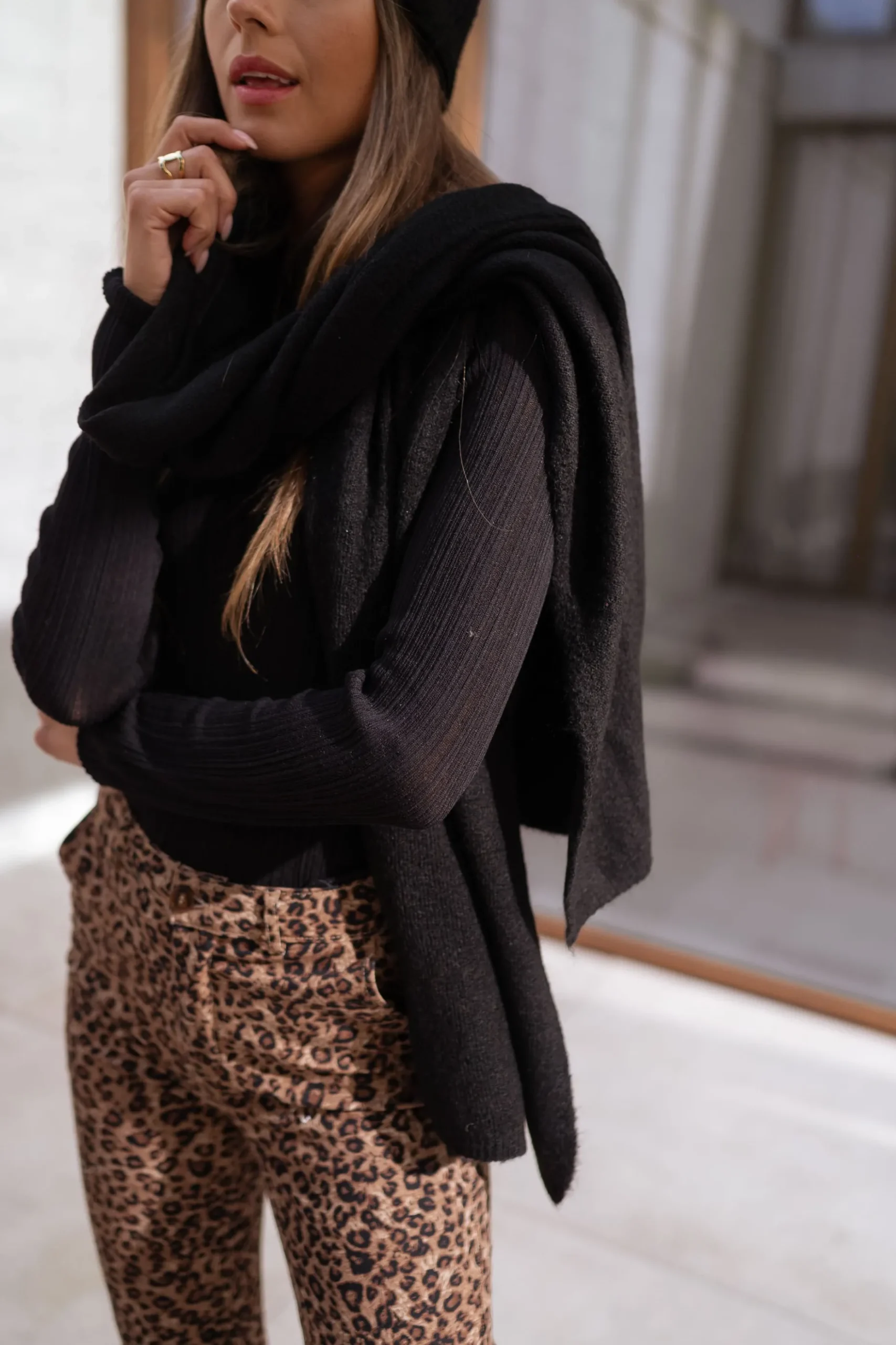 Fashion Echarpe Muly - noireEasy Clothes Echarpes & Foulards