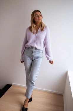 Store Gilet - Isa - À boutons brillantsEasy Clothes Femme Pulls & Gilets