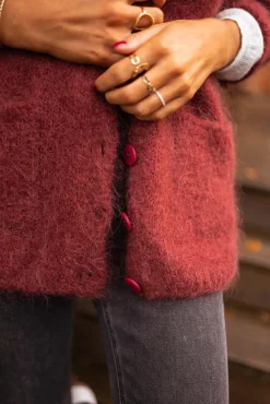 Shop Gilet Bordeaux - Gabriel - Vêtements FemmeEasy Clothes Femme Pulls & Gilets