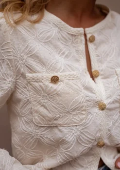 Flash Sale Gilet Damien - Écru - Coupe Droite - Vêtements Easy Clothes Femme Pulls & Gilets