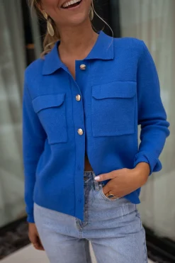 Flash Sale Gilet Fika - bleu roiEasy Clothes Femme Pulls & Gilets