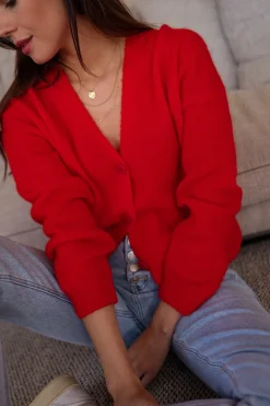 Discount Gilet Gina - rougeEasy Clothes Femme Pulls & Gilets