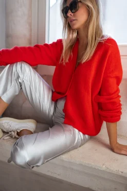 Discount Gilet Gina - rougeEasy Clothes Femme Pulls & Gilets